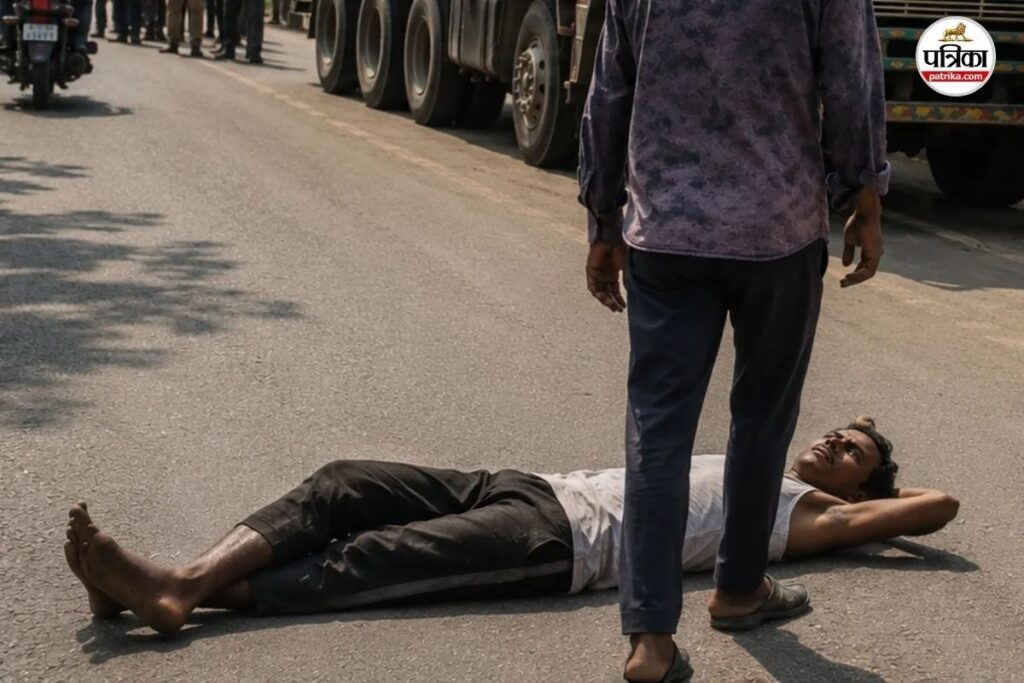 लापता होने के 10 दिन बाद भी नहीं मिली बेटी, थाने के सामने लेटा पिता; बोला- ढूंढने के लिए पुलिस मांग रही पैसा
