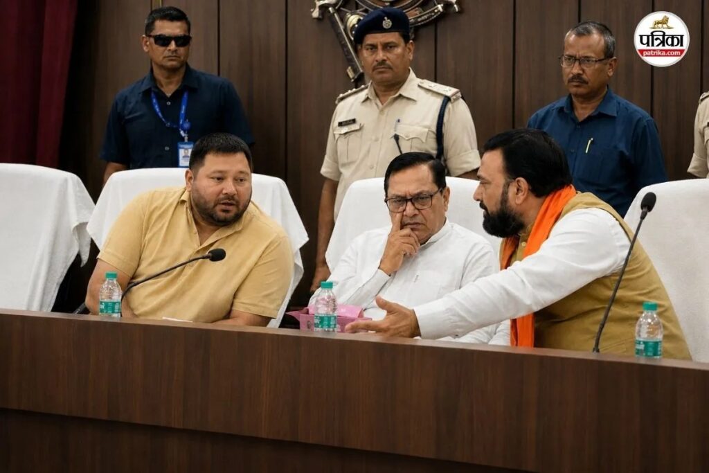 तेजस्वी यादव और सम्राट चौधरी जब आए आमने-सामने, हाथ मिलाकर नेता प्रतिपक्ष ने कह दी ये बात